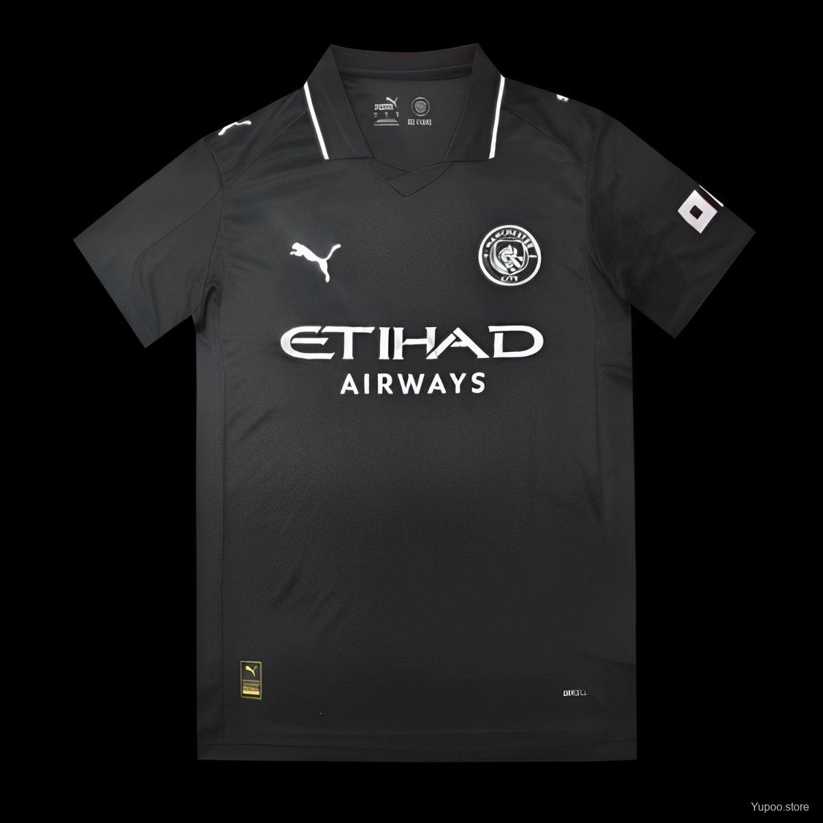 Camiseta de fútbol Manchester City 2025/26 ESPECIAL MANGA CORTA VERSION FAN